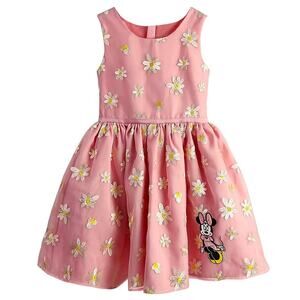 NWT Disney Store Minnie Mouse Fancy Springtime Party Dress Floral Appliqué 3T